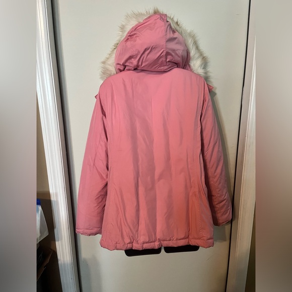 Gap Hooded Down Winter Jacket Pink Sz Medium - Picture 8 of 16